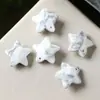 Pingente Mini Estrela de Cinco Pontas Dupla Faceada de Ametista Natural Pedra Olho de Tigre Acessórios para Joias DIY