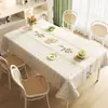 Mantel Fresco y Sencillo Estilo Ins, Impermeable y a Prueba de Aceite, Mantel de Mesa sin Lavado, Mantel Rectangular para Mesa de Comedor, Sensación de Lujo Ligero y Alta Gama, Mantel para Mesa de Café