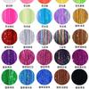 Amazon tinsel para el cabello caliente Láser dorado alambre metálico brillante extensión de cabello colorida sin costuras fábrica de origen