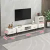 Mesa de Centro Combinación Gabinete de TV Extensible De Pie Madera Maciza Hogar Apartamento Pequeño Sala de Estar Moderna Simple Patas de Madera Maciza Gabinete de TV