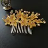 Tiara Coroa de Cristal Colorida Estilo Coreano Adorno de Cabeça para Noiva Casamento Guirlanda Pente de Cabelo Acessório de Cabelo Flor de Cristal na Cabeça Pente Simples Ornamento