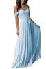 Ebay Vestido de Dama de Honra Europeu e Americano Longo Chiffon Vestido Longo para Irmãs Ombro a Ombro Slim Melhor Amiga Amazon Vestido de Noite para Dama de Honra