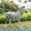 Escultura de cebra de simulación de paisaje al aire libre, respetuosa con el medio ambiente, de FRP, para parque de atracciones, jardín de infancia, adornos de animales.