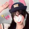 Judy Rabbit Policial cos Chapéu de desenho animado Parque de diversões Atmosfera Foto Bonito Coelho Orelha Topper Nicho Acessórios para cabelo