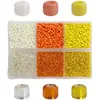 Bestseller transfronterizo serie de 6 compartimentos con cuentas pequeñas de 2MM accesorios para pulseras de cuentas DIY cuentas espaciadoras de cristal al por mayor