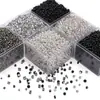 Cuentas de arroz de vidrio de alta calidad Oscuro Oscuro Cuentas redondas DIY Hecho a mano Casero Accesorios para collar pulsera con cuentas