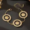 Colar com pingente de cabeça de leão cravejado de diamantes, pulseira, brincos, anel, conjunto de joias personalizadas da moda, novo, transfronteiriço europeu e americano