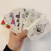 Adesivos de Tatuagem Personalizados com Fotos, Pequenos Adesivos de Tatuagem Fluorescentes Naturais Personalizados com Suco de Ervas e Glitter, Adesivos de Tatuagem Luminosos com Hot Stamping Transfronteiriços