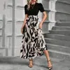 Vestido Floral Elegante e Fashionável de Cintura Alta para Mulheres Europeias e Americanas - AliExpress Cross-border