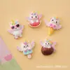Accesorios de Resina para Manualidades de Dibujos Animados Adornos Unicornio de Verano Pegamento de Crema Pinza para el Cabello Funda de Teléfono Hebilla de Zapato Colgante de Llavero