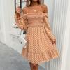 Vestido Transfronteiriço Europeu e Americano Di Yun Amazon Primavera/Verão 2026 Comércio Exterior Elegante Casual Vestido de Bolinhas