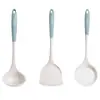 Juego de Utensilios de Cocina de Silicona de Grado Alimenticio para Ollas, Espátula, Cuchara para Sopa, Sartén Antiadherente para Uso Doméstico, Espátula de Cocina Resistente a Altas Temperaturas, Colador