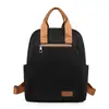 Mochila Cor Sólida Negócios Pano Oxford Cor Contrastante Mochila de Viagem Grande Capacidade Simples Versátil Para o Dia a Dia Mochila para Computador