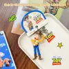 Boneca autêntica do desenho Toy Story Urso Morango pingente decoração de bolsa chaveiro presente cultural e criativo criativo