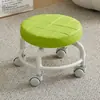 Taburete Pequeño con Ruedas Universales Dopamina para el Hogar, Taburete Bajo con Ruedas, Taburete de Tabla para Niños, Silla Pequeña Móvil, Taburete para Sofá de Sala de Estar