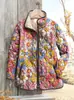 Ropa de Algodón Acolchado con Forro Polar para Mujer, Estilo Nuevo con Estampado de Elementos, Moda Personalizada, Otoño e Invierno