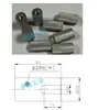Manípulo de ajuste serrilhado, volante manual serrilhado mecânico com furo para parafuso de fixação, manípulo de alumínio serrilhado, manípulo de came serrilhado