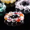 Contas pequenas redondas de ágata de cristal natural com anéis de corrida, acessórios de joias DIY feitos à mão, materiais para pulseira de 4 mm, atacado de pingentes