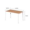 Mesa e Cadeira Quadradas Simples para Exterior Pátio Jardim Varanda Plástico-Madeira Anticorrosivo Lazer Bar Café Vila