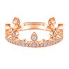 Anillo de plata s925 caliente de comercio electrónico transfronterizo Tong Lin no se desvanece corona de princesa incrustada joyería de circón al por mayor