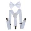 Traje de pajarita con tirantes para niños de origen transfronterizo, multicolor, con 3 clips, correas elásticas en forma de Y y longitud ajustable.