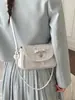 2026 Nueva Bolsa para Mujer Moderna de Viaje Diaria Bolso de Hombro Diseño de Nicho Lazo Bolso Cruzado Pequeño Cuadrado para Viajes