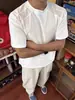 Camiseta de Verano para Hombre con Parches de Malla y Seda Helada de Secado Rápido, Manga Corta, Estilo Americano, Protección Solar, Hombro Normal, Corte Limpio, Media Manga