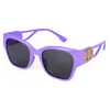 Gafas de Sol Ovaladas Retro con Recortes de Lujo Ligero para Mujer Estilo Ins Gafas de Sol para Hombre Anti-UV para Exteriores 131 Rt004