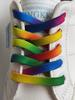 Cordones Planos Estampados de Moda Paisley de 8 mm, Cordones Elásticos Arcoíris Macaron, Cordones Perezosos Sin Atar para Hombre