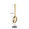 Venta caliente cuchara para servir de acero inoxidable no magnético Colador cuchara para servir para hotel buffet Colador cuchara grande dorada