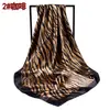 Moda europeia e americana primavera e verão novo cetim de seda artificial lenço quadrado 90cm lenço quadrado de zebra feminino atacado moda pronta entrega