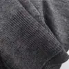 Cardigan Jacket de Malha Elegante e Simples com Gola V, Manga Longa, Padrão de Diamante, Botões Únicos para Mulheres - Nova Moda Outono 2025