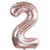 Globos de Papel de Aluminio con Números de 32 pulgadas Dorados, Plateados y Oro Rosa para Decoración de Cumpleaños, Escena de Boda al por Mayor
