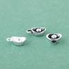 Nuevo colgante de plata S925, colgante de lingote pequeño retro, pulsera de cuerda trenzada hecha a mano, accesorios con cuentas, material