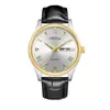 Relógio Masculino Orsga Aço Dourado e Preto Calendário Duplo com Diamantes, Estilo de Negócios Fashionável, Transmissão ao Vivo do Fabricante, Relógio de Pulso a Quartzo Transfronteiriço para Homens