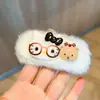 Pinza para el pelo de niña linda de peluche, gafas suaves y lindas, pinza para el pelo de gato, accesorio para el pelo versátil, pinza para flequillo, accesorio para el pelo, accesorio para la cabeza
