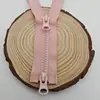 Não. 5 Cola de Resina Dente Macaron Colorido Zíper Duplo Colorido Roupa Jaqueta Roupa Infantil Bolsa de Papelaria