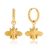 Pendientes de Abeja de Acero de Titanio Silencioso Pendientes de Turquesa Azul de Lujo Nicho Joyería de Acero Inoxidable Pendientes Transfronterizos de Gama Alta para Mujer