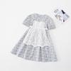 Falda infantil transfronteriza Corea del Sur verano nuevo floral algodón fino vestido delantal estilo pastoral francés conjunto de dos piezas