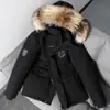 Nueva Chaqueta de Plumas de Invierno 2021 para Hombre, Cálida a Prueba de Viento Resistente al Frío Engrosada con Cuello de Piel para Parejas, Moda y Sencilla al por Mayor