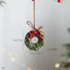 Nuevo Colgante de Resina Pintado a Mano Estilo Europeo Navideño Tren Pequeño Tridimensional Retro Calcetines Adorno de Árbol de Navidad Decoración de Atmósfera