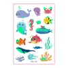 Adesivos de Tatuagem Oceano que Brilham no Escuro Transfronteiriços Desenho Animado Infantil Baleia Pequena Golfinho Festa Adesivos Temporários Luminosos