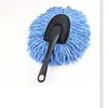 Mopa Pequeña Multifuncional de Cera, Mopa para Coche, Plumero, Cepillo para Lavar el Coche, Barredor de Polvo para Coche de Cerdas Suaves, Suministros de Limpieza para Lavado de Coches