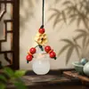 Bolsa de dinero de piedra luminosa, bolsa para florecer la fortuna, saquito luminoso, colgante portátil, decoración de dormitorio, artículo coleccionable para manipular