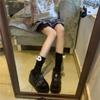 Calcetines Transpirables Lindos Versátiles Estilo Japonés para Mujer, Calcetines Holgados de Dibujos Animados para Chicas, Calcetines de Media Pantorrilla Lolita de Alta Gama con Panda