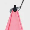 Toalha de Golfe, Pano de Limpeza de Taco de Golfe Magnético, Toalha Esportiva de Microfibra Absorvente de Suor com Gancho