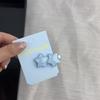 Grampo de Cabelo Ursinho Azul Amor! Menina Doce Nuvem Laço BB Clip Lateral Presilha Franja Bico de Pato Acessórios de Cabelo