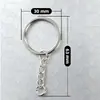 Llavero Multicolor, Multitamaño con Aro Único, Llavero Ecológico, Colgante de Cuentas, Accesorios para Llaveros, Cadena Colgante