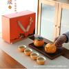 Tarro de Té Cerámico con Forma de Maíz, Juego de Té Pequeño, Recipiente para Polvos Medicinales, Frasco para Frutas, Regalo de Boda, Caja de Regalo Creativa, Tarro de Cerámica para Té a Granel
