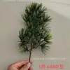Flor Artificial Rama Única 28 Ramas Pino del Dinero Pino de Belleza Pino Arhat Planta Verde Pino Árbol Adorno Decoración del Hogar Flor Artificial